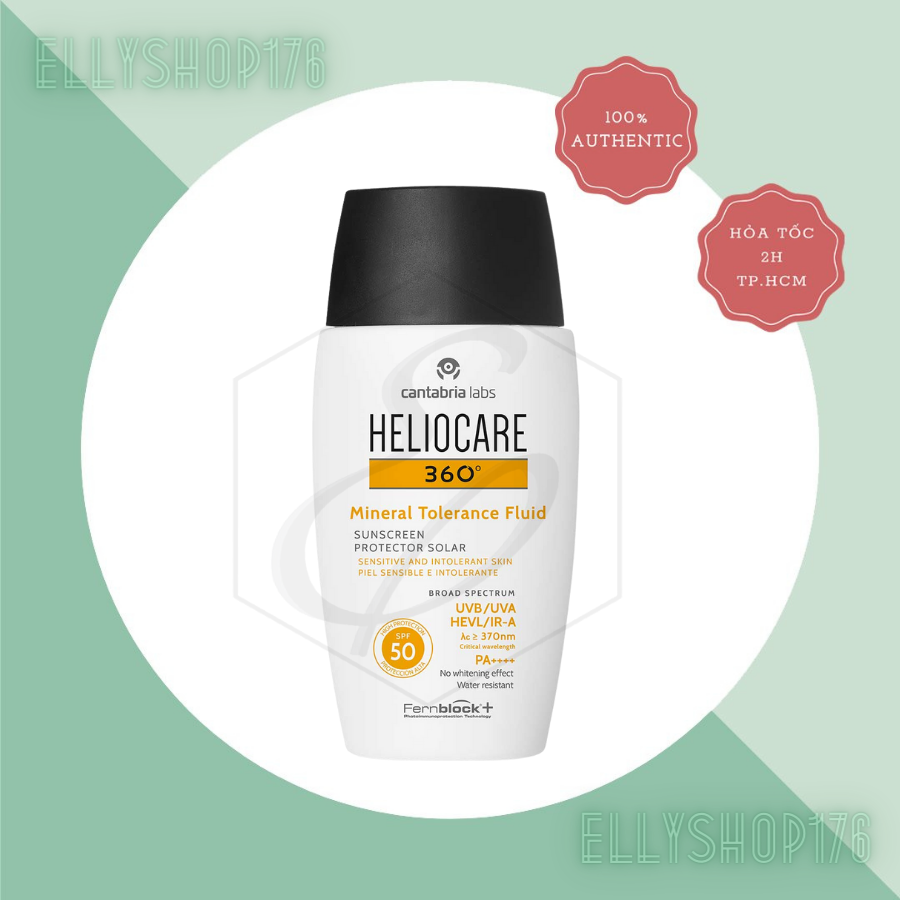 Kem chống nắng Heliocare 360 Mineral Tolerance Fluid SPF 50 PA++++ 50ml